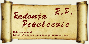 Radonja Pepelčević vizit kartica